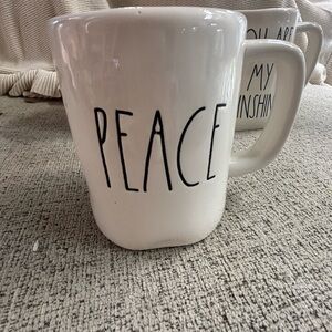 Rae Dunn Cream 'Peace' Mug